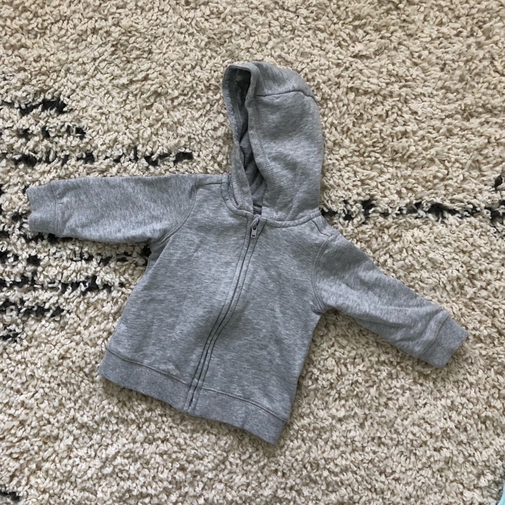 Baby Gray Zip Hoodie